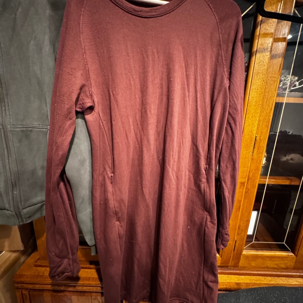 ALMOST NEW VGUC ridge merino thumb holes sweater Dress XL